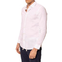 Camicia uomo in puro lino con collo francese  - slim fit