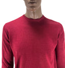 Maglia girocollo in misto lana merino