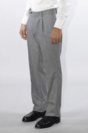 Pantalone classico sartoriale uomo Alexander drop 4 in flanella di lana con pinces