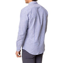 Camicia uomo in lino e cotone collo francese - slim fit