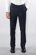 Pantalone classico sartoriale uomo Roberti drop 6 in misto lana Tasmania