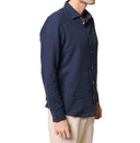 Camicia uomo in puro lino con collo francese  - slim fit