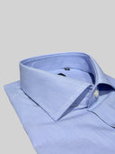 Camicia uomo Bagariny sartoriale in cotone popeline stretch millerighe - slim fit