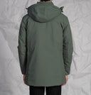 Parka uomo in tessuto tecnico idrorepellente e antivento