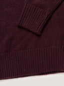 Maglia uomo con scollo a V in misto lana