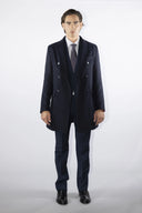 Cappotto doppiopetto sartoriale da uomo in pregiata lana