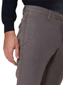 Pantaloni chino uomo in cotone caldo smerigliato