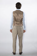 Abito uomo 3 pezzi sartoriale 2 bottoni drop 4 in misto lana