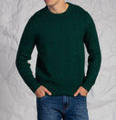 Maglia uomo a girocollo in filato misto lana