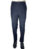Pantalone classico sartoriale uomo Roberti drop 4 con pinces in misto fresco lana Tasmania
