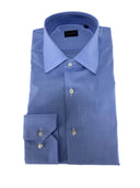 Camicia uomo Bagariny sartoriale in cotone fil a fil stretch - slim fit