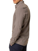 Camicia uomo in puro lino con collo francese  - slim fit