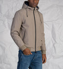 Giubbotto uomo in tessuto tecnico con cappuccio