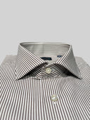 Camicia uomo Bagariny sartoriale in cotone popeline stretch bastoncino - slim fit