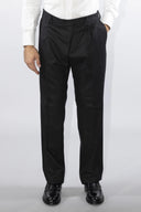 Pantalone classico sartoriale uomo Alexander drop 4 in flanella di lana con pinces