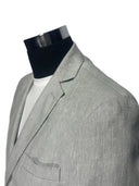 Giacca uomo sartoriale 2 bottoni in lino e cotone sfoderata