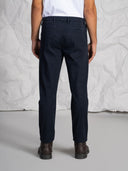 Pantaloni uomo con pinces in cotone caldo a costa fine