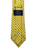 Cravatta in pura seta Antica Sartoria Napoletana cucita a mano con fondo giallo