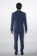 Abito uomo drop 7 sartoriale 2 bottoni Principe di Galles in misto lana