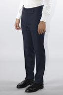 Pantalone classico sartoriale uomo Roberti drop 6 in misto lana Tasmania