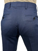 Pantalone uomo sartoriale Ardenti drop 6 in puro lino blu