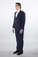 Abito uomo 3 pezzi sartoriale 2 bottoni drop 4 in misto lana