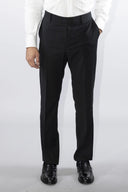 Pantalone classico sartoriale uomo Roberti drop 6 in misto lana Tasmania