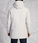 Parka uomo in tessuto tecnico idrorepellente e antivento