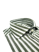 Camicia uomo Bagariny collo francese in lino e cotone - regular fit