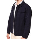 Giacca casual uomo in cotone color blu Made in Italy