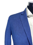 Giacca uomo sartoriale 2 bottoni in lino e cotone sfoderata