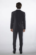 Abito uomo drop 6 sartoriale 2 bottoni antracite in pura lana super 120's