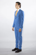 Abito uomo drop 7 sartoriale azzurro in pura lana super 120's Caracciolo