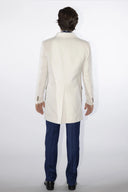 Cappotto doppiopetto sartoriale da uomo in pregiata lana