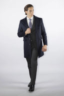 Cappotto classico monopetto uomo sartoriale in lana e cashmere