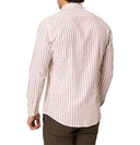 Camicia uomo in lino e cotone collo francese - slim fit