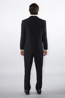 Abito uomo 3 pezzi sartoriale 2 bottoni drop 4 in misto lana