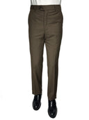 Pantalone classico sartoriale uomo Roberti drop 4 con pinces in misto fresco lana Tasmania