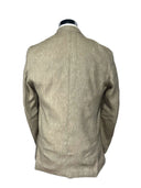 Giacca uomo sartoriale 2 bottoni in lino e cotone sfoderata