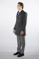 Cappotto doppiopetto sartoriale da uomo in pregiata lana