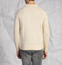 Maglia uomo con scollo a V in misto lana