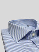 Camicia uomo Bagariny sartoriale in cotone popeline stretch bastoncino - slim fit