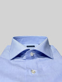 Camicia uomo Bagariny sartoriale in cotone popeline stretch millerighe - slim fit