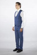 Abito uomo 3 pezzi sartoriale 2 bottoni drop 4 in misto lana