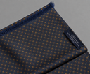 Sciarpa uomo in pura lana e seta blu con fantasia paisley
