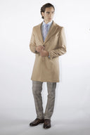 Cappotto classico monopetto uomo sartoriale in lana e cashmere