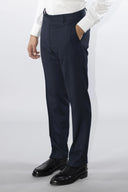 Pantalone classico sartoriale uomo Roberti drop 6 in misto lana Tasmania