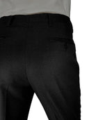 Pantalone classico sartoriale uomo Roberti drop 6 in misto fresco lana Tasmania