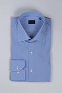 Camicia uomo Bagariny sartoriale in cotone fil a fil - regular fit