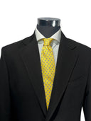 Cravatta in pura seta Antica Sartoria Napoletana cucita a mano con fondo giallo